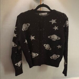 Zara Black and Silver Starry Cardigan